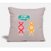 Dna Strings Genetics Biochemistry Microbiology Light Taupe Pillow